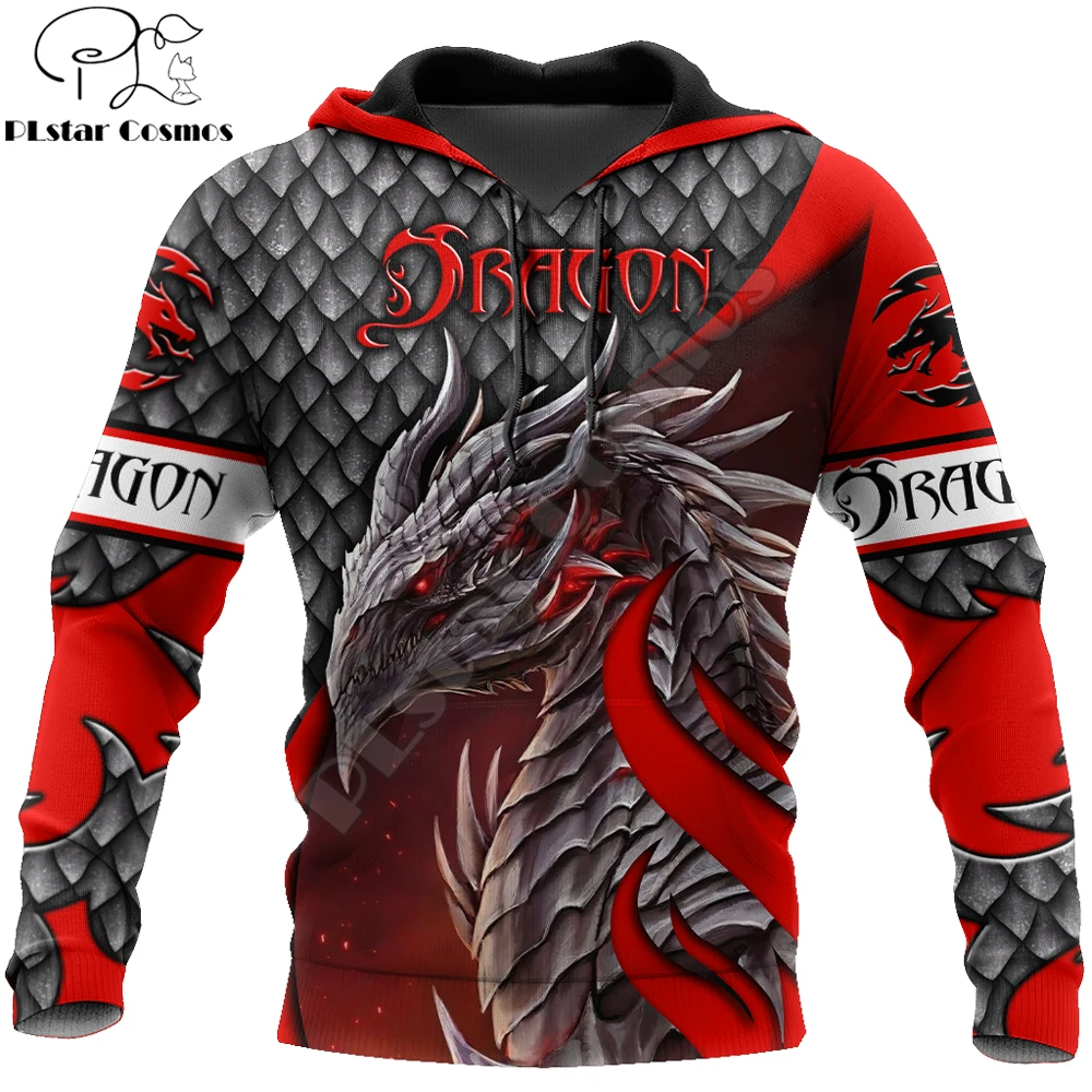 Beautiful Red Dragon Scales 3D Printed Mens Hoodie Unisex hoodies Sweatshirt Autumn Streetwear Casual Jacket Tracksuit KJ745