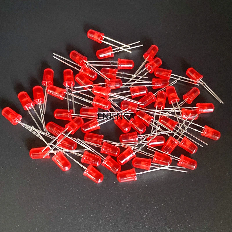 100pcs 5mm LED Diode 5 Mm Assorted Kit White Green Red Blue Yellow Orange Pink Purple Warm White DIY Light Emitting Diode