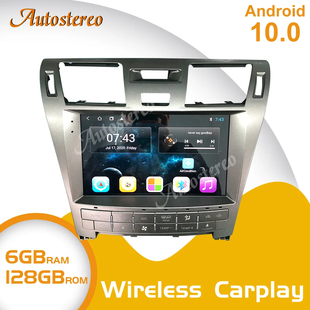 For Lexus LS460 LS 460 LS600H 2006-15 Android 10.0 6GB+128B Car GPS Navigation Multimedia Player Auto Stereo Radio Tape Recorder