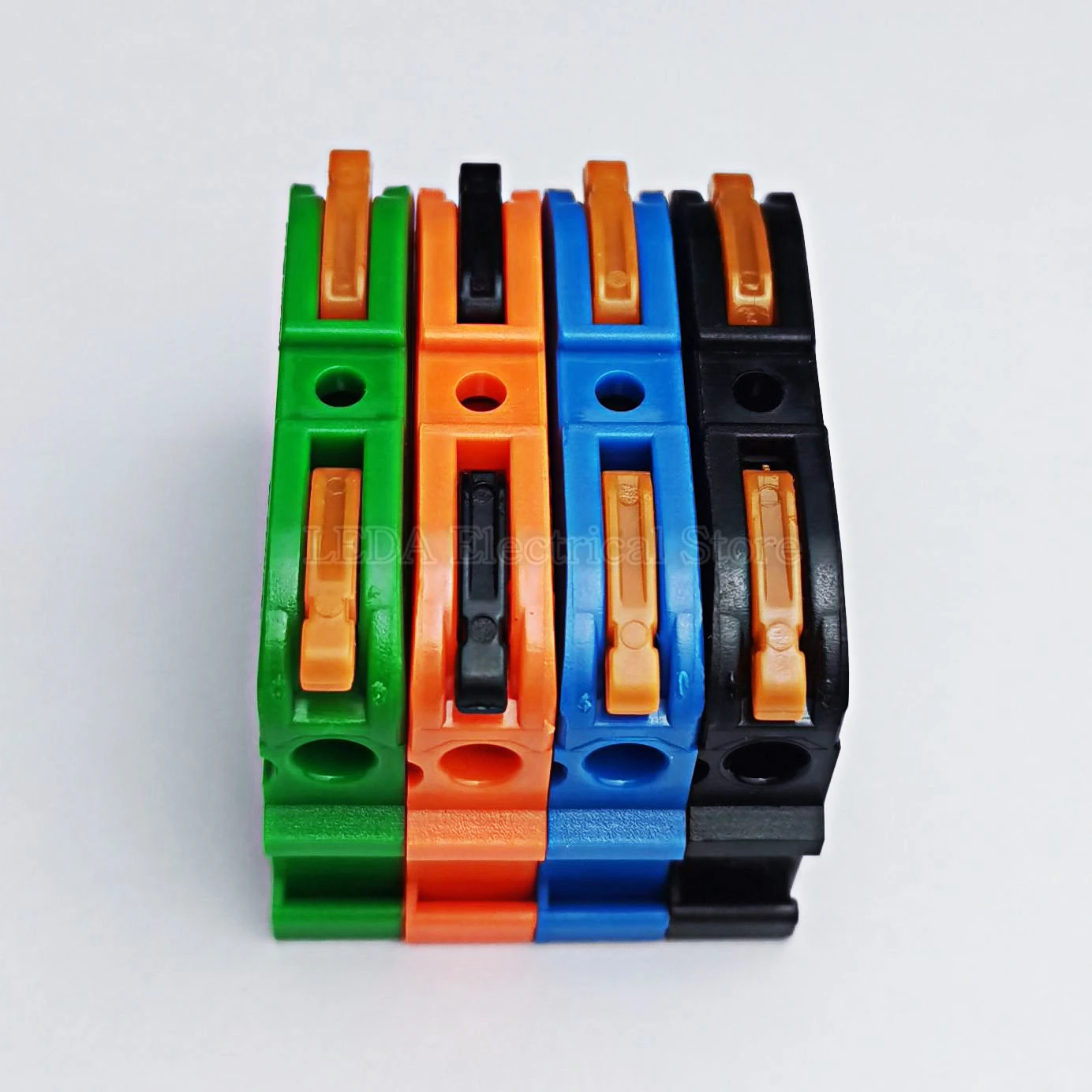 5Pcs KV-121 Wire Connector Fast Universal Compact Din Rail Electric Cable Conector Wiring Conductor Terminal Block PQ-211 KV121