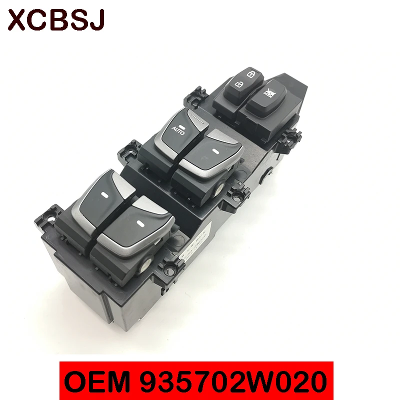 

Front left glass lifting button contr Front Power Window Main Switch Assembly for 2013 2014 2015 Santa Fe 935702W020 93570-2W050