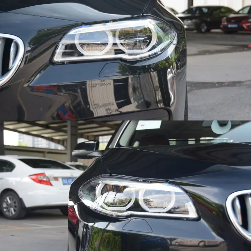 For BMW 5 series f18 f10 2011-2016  Lens Lamp Shade Front Headlight Shade Lens Cover Lens Light Glass Cover Lighthouse lens hood