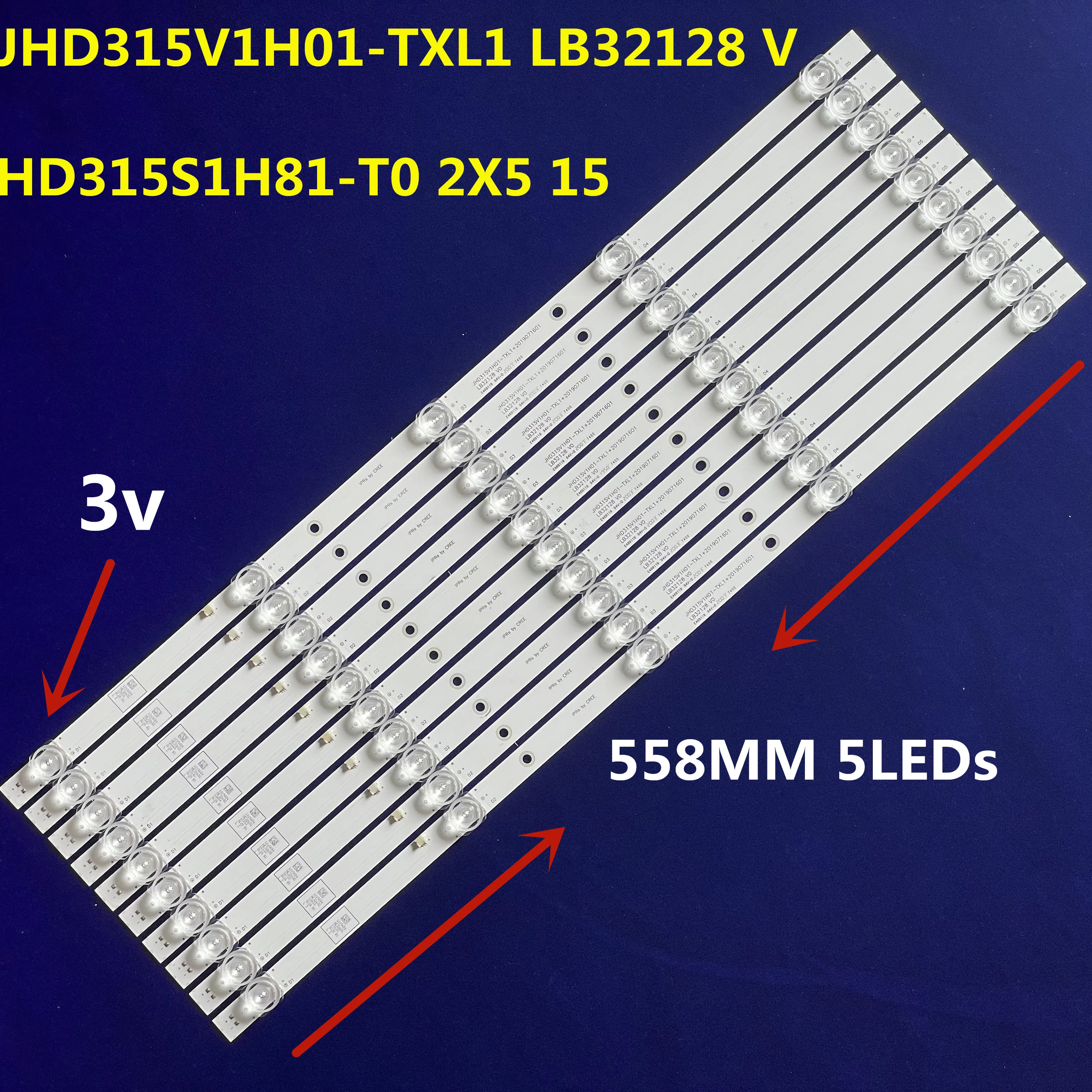 

10 шт., фотовспышка для 32L5069 32A5200F HZ32E35A 32V1A-J