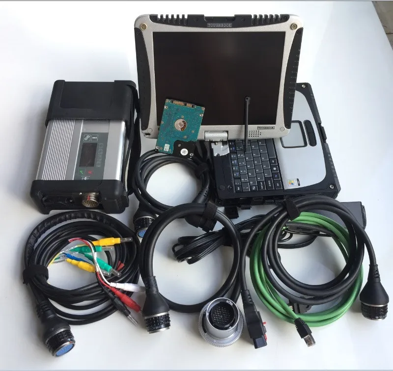 mb sd c5 with cf19 computer cf-19 i5 cpu laptop install with 2024.12v hdd win10 full set auto diagnostic tool