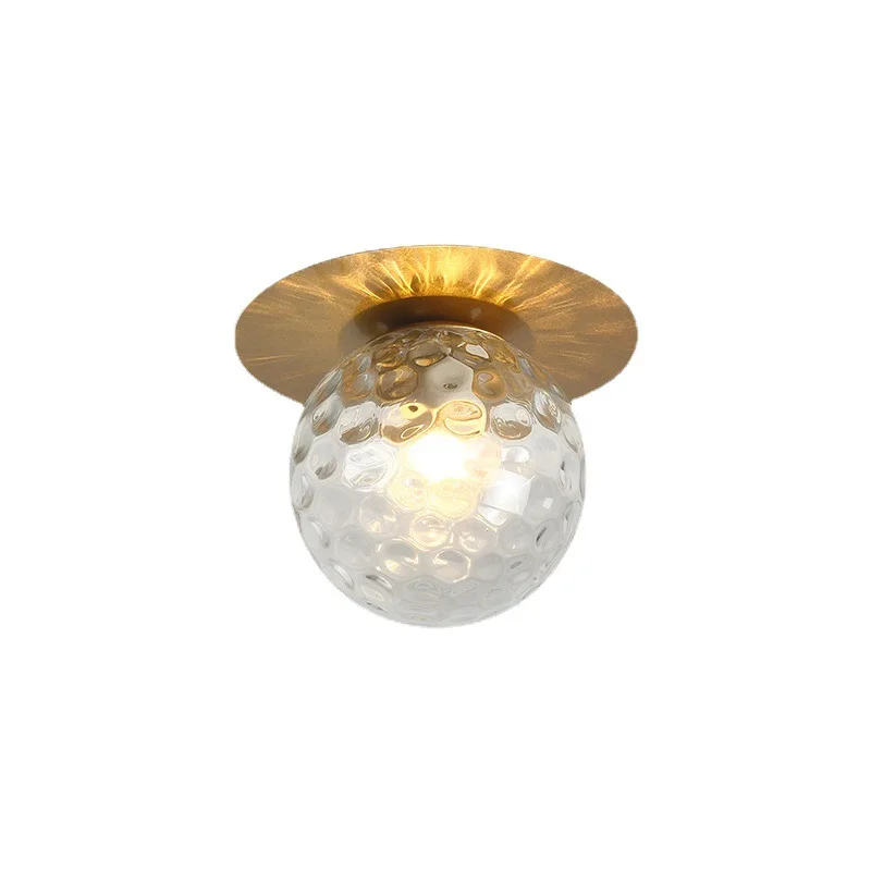 Modern Glass Ball Ceiling Light Fixture Bedroom Room Small Lamp Hallway Stairs Aisel Home Lighting Lamparas De Techo Colgantes