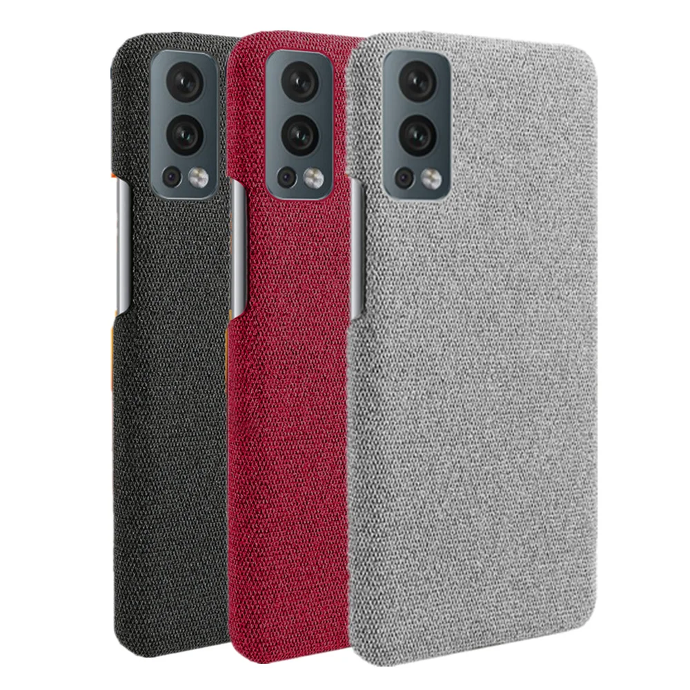 

oneplus nord 2 case Luxury Fabric Antiskid Phone Cover For One Plus 1+ Nord2 Funda Cloth Coque For 1+Nord2 5G 6.43" 2021 Capa