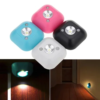 Drahtlose LED Nachtlicht Motion Sensor Wand Lampe Batterie Betrieben Magnet Schrank Lampe Für Schlafzimmer Nachttisch Treppen Beleuchtung