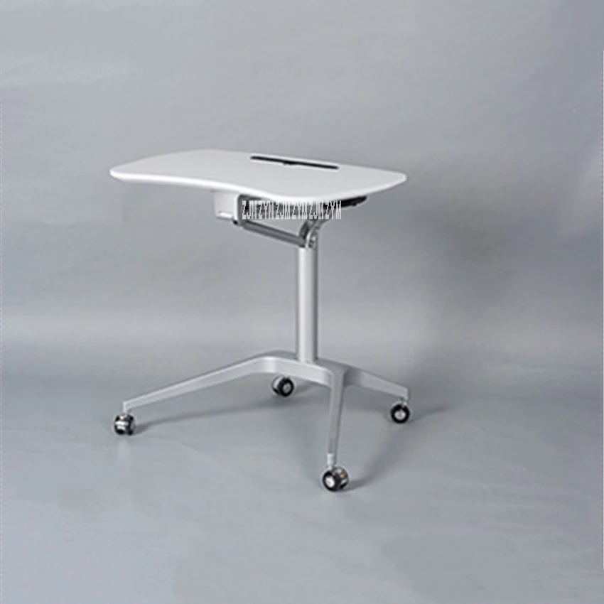 Table d'ordinateur pliante réglable mobile, pied en aluminium, colonne montante en alliage d'aluminium, planche NW, bureau d'ordinateur portable pliant multifonctionnel, ZL010