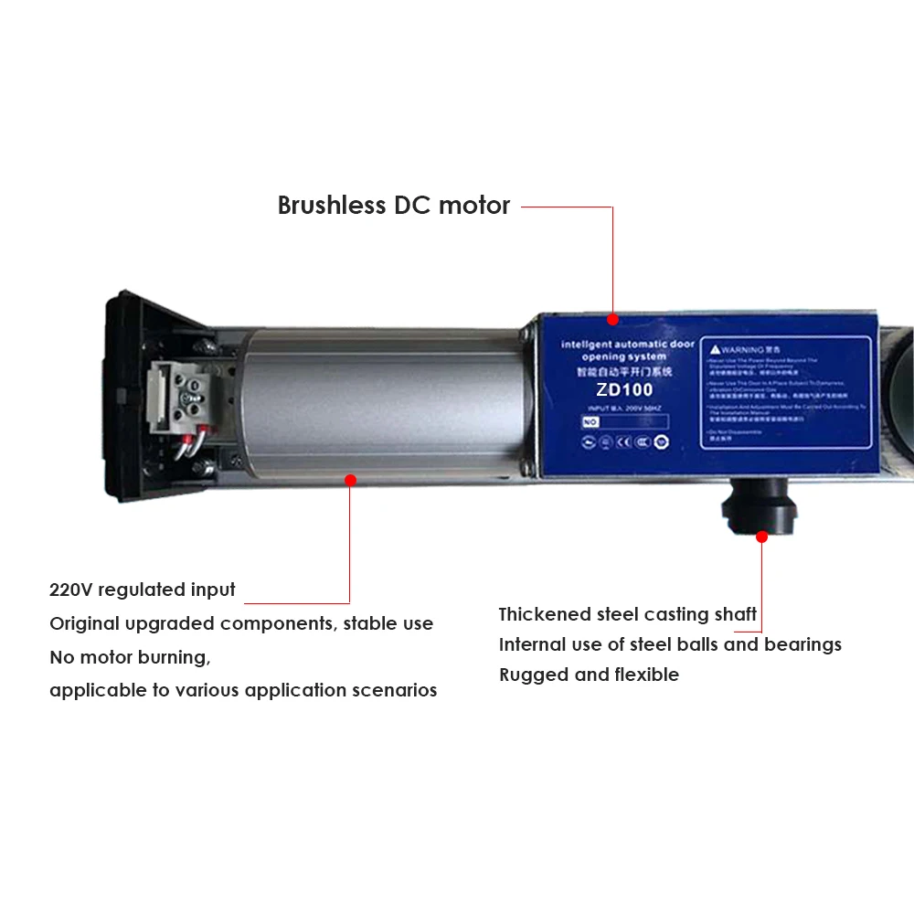 Imagem -04 - Sistema Automático para Casa Escritório Supermercado Balanço Door220v 90 Graus Fechadura Automática Porta Elétrica com Controle Remoto 110v