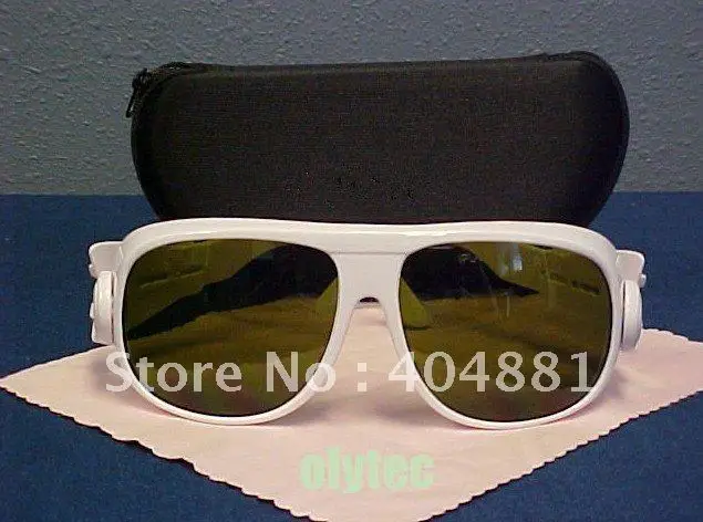 IPL Laser Safety Glasses for 190-2000nm CE Certified with Black Hard Case and Cleaning Cloth