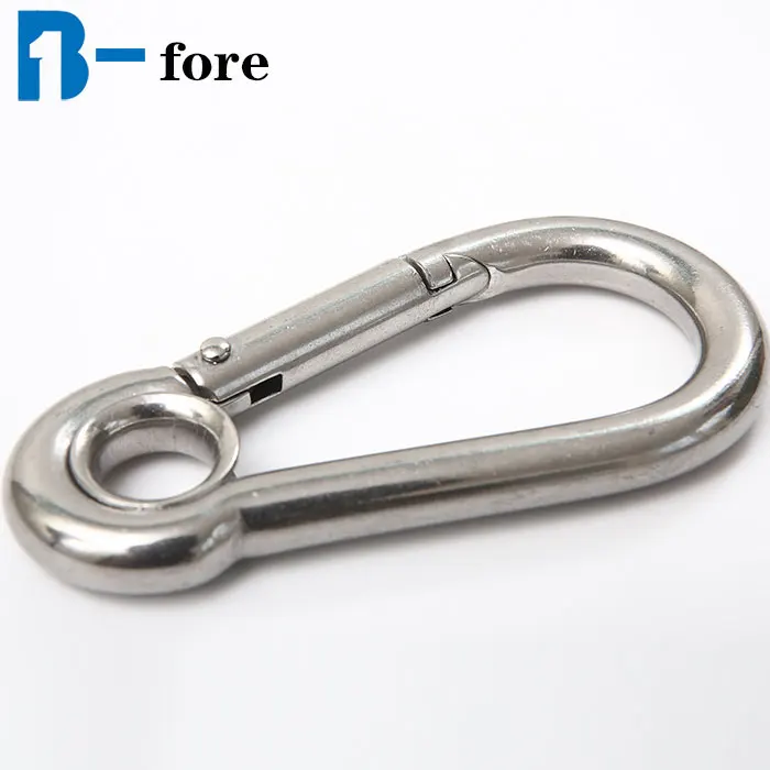 m4 m5 m6 Stainless Steel 304 Carabiner Carbine Snap Hook with nut-lock