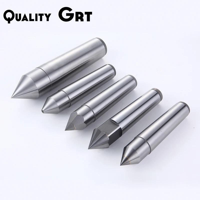 Q.Grt Lathes Tailstock Machine Tool MT1/2/3 Morse Taper Alloy Solid Dead Center Drilling Lathe machine Support the Tailstock End