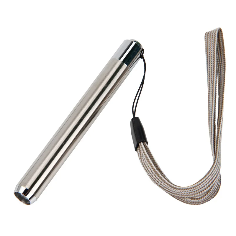 Stainless Steel Mini Pocket Lamp Led 365/395 UV Flashlight Torch Ultra Violet Light AAA Battery for Marker Checker Detection
