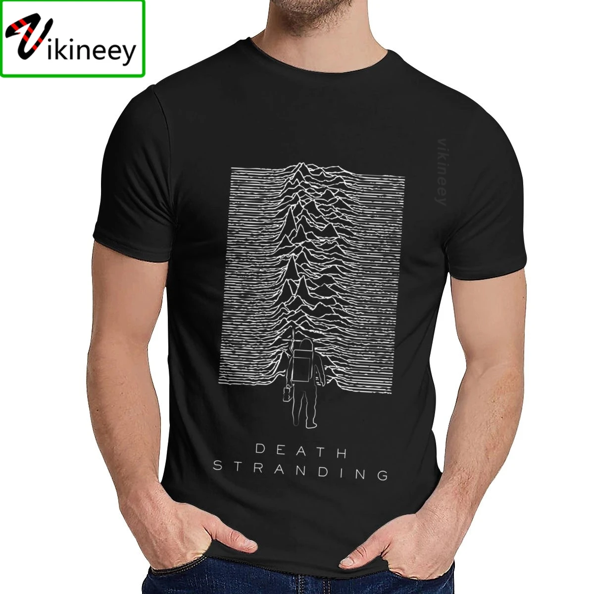 Death Stranding X Joy Division T Shirt Casual O-neck Custom For Camisas Natural Cotton Classic Tee Shirt Mens