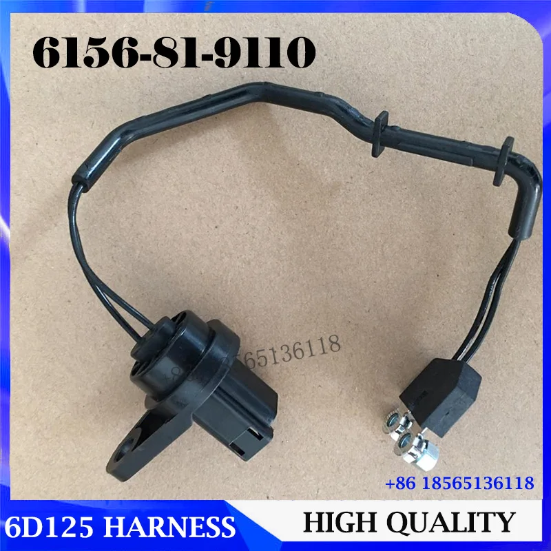 

High Quality 6D125 Injector Wire Harness 6156-81-9110 for Komatsu Excavator PC450-7 PC400-7