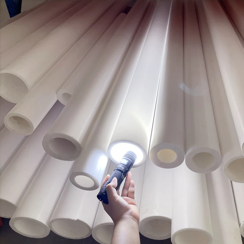 Custom Chemical Resistant PTFE Tubing, Low friction PTFE Pipe,High-Temperature,High-pressure,Non-Stick Tube, ID 5 - 375mm, White