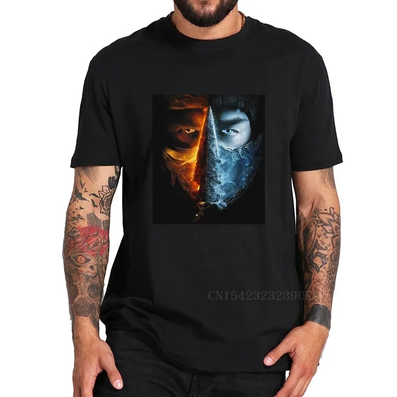 

Mortal-Kombat 2021 Popular T-Shirt Adventure Fantasy Movie Printed Men Clothes Premium Summer 100% Cotton Top