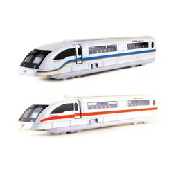 Hot 1:87 Maglev train alloy model,simulation sound and light pull back toy,children's high-speed rail model,free shipping