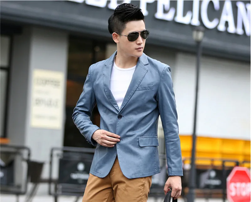 Mens 2023 High Jackets Imitation Male Leather Jacket Fashion Spring Autumn Suit Men's Jackets Jaqueta Masculino WXF187