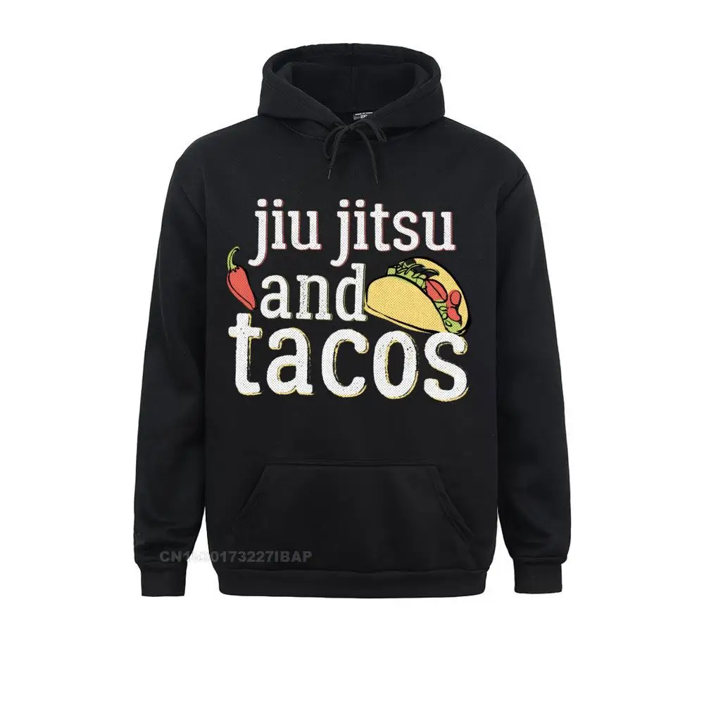 

Tacos Jiu Jitsu Hoodie for BJJ Funny Gift White Men Hoodies Printed Autumn Sweatshirts Holiday Sportswears Prevailing