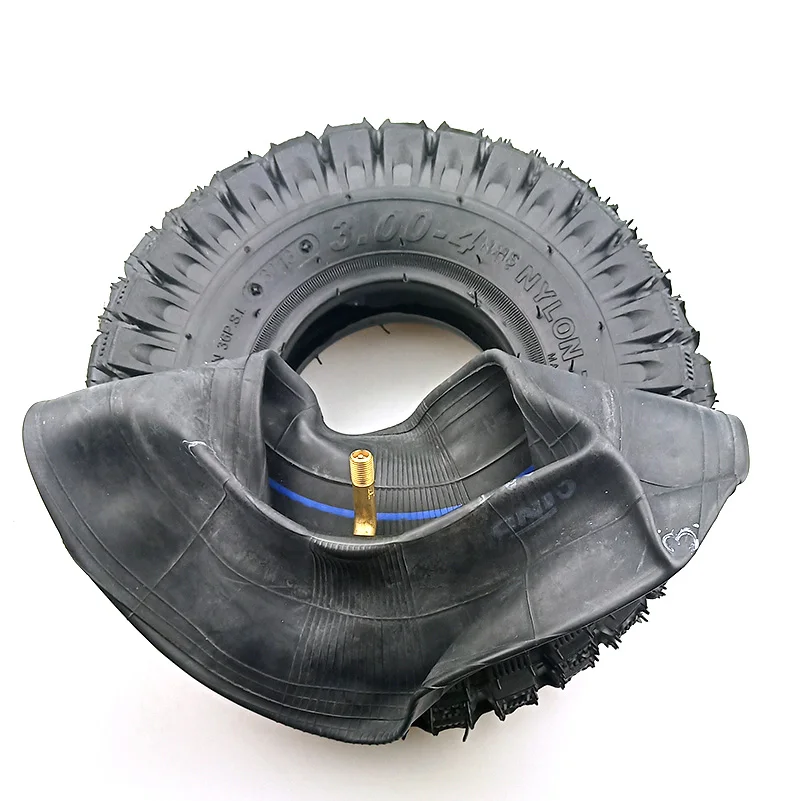 3.00-4 tires 260x85 10\'\'x3\'\' Scooter tyre inner tube kit fits electric kid gas scooter wheelChair ATV and Go Kart