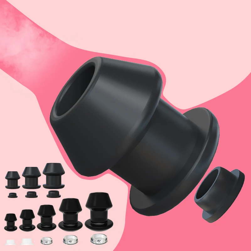 Big Anal Plug Hollow Butt Plug Silicone/Tpe Buttplug S/M/L/XL/XXL Anal Sex Toys Expanding Anus Cleanining Enema Tools