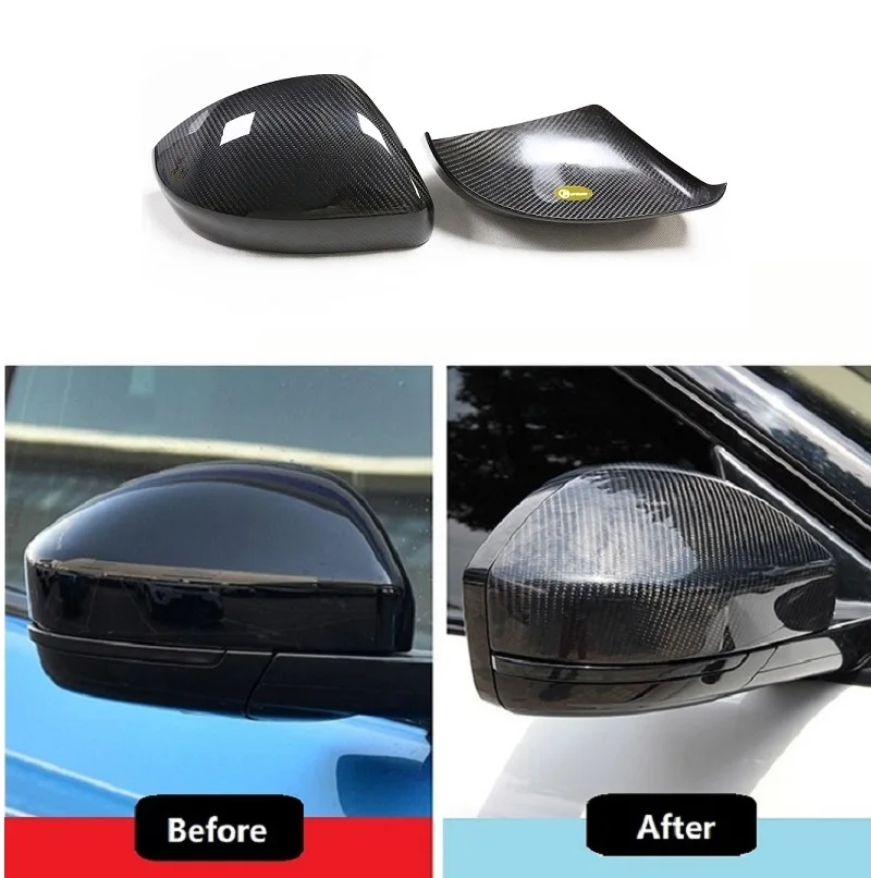 

Fit For Land Rover Range Rover Evoque Sport 2014- 2020 Dry Carbon Fiber Side Rear View Mirror Cover Caps Car Accessoires