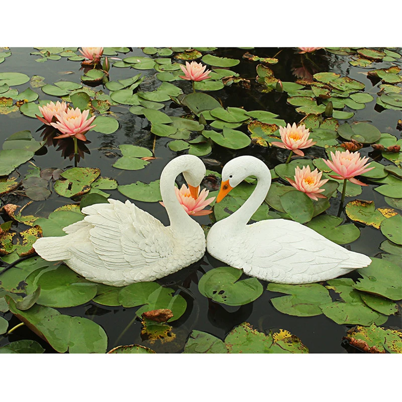 Łabędź kaczka po mandaryńsku statua polowanie strzelanie wabik ogród basen dekory staw Flamingo rzeźby sztuczne zwierzę ozdoby trawnik