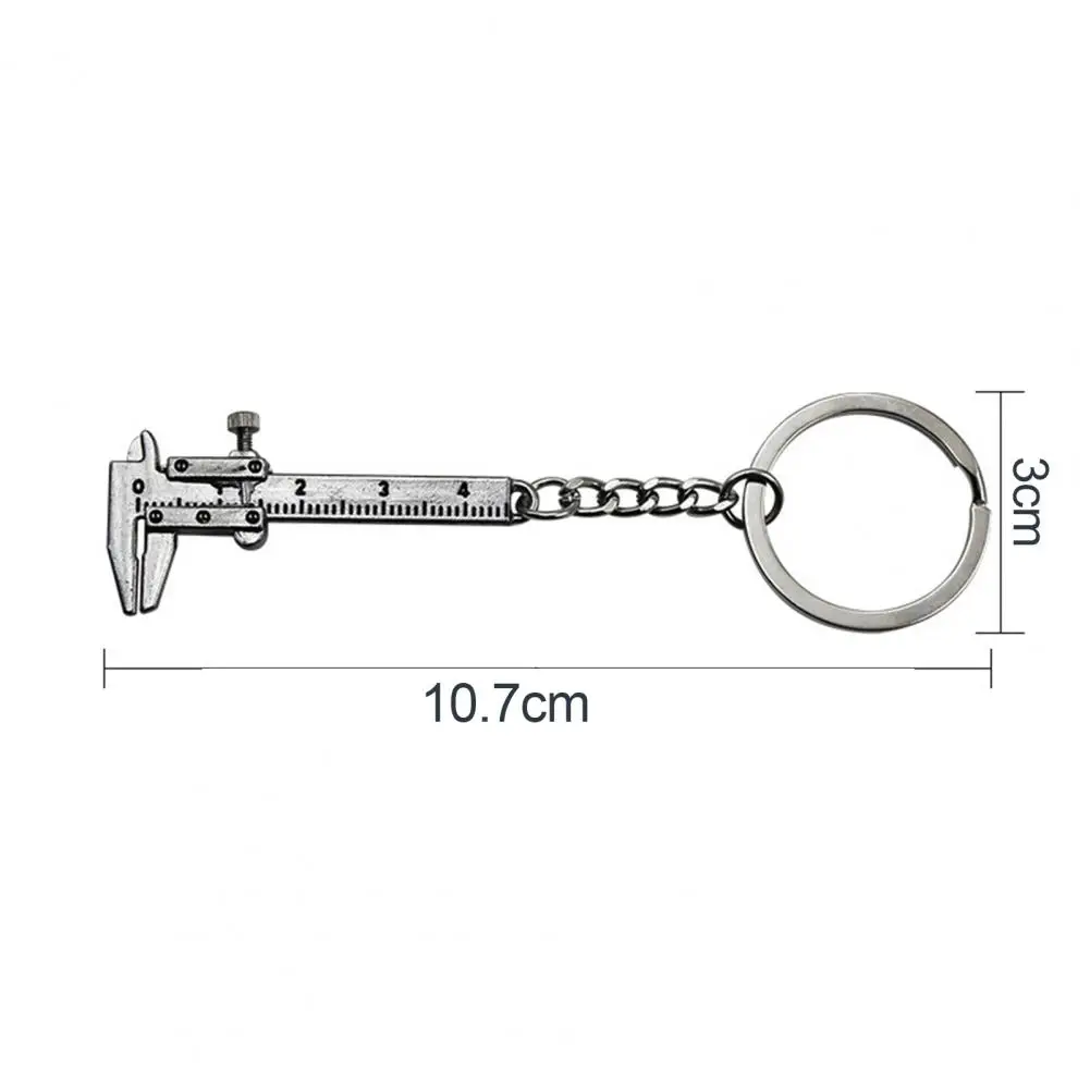 Mini Measuring Tool Pendant Key Ring Caliper Slide Ruler Keychain Car Key Chain Handbag Jewelry Ruler