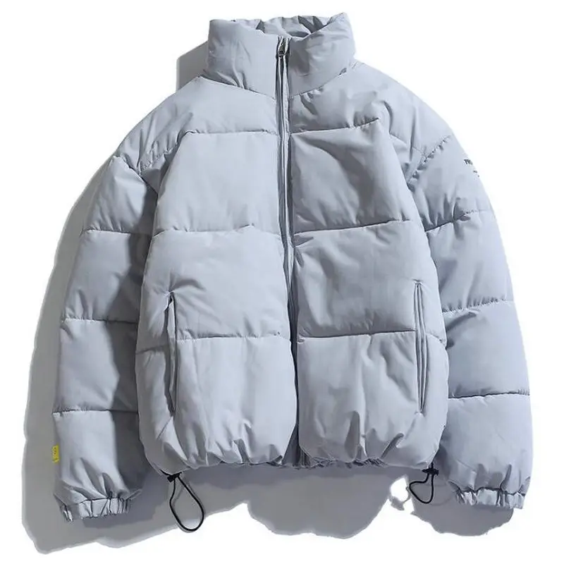 2021 Casaco de Inverno Masculino Quente Parkas Streetwear Algodão Casacos Magros Jaquetas Masculinas Sólida À Prova de Vento Casaco Acolchoado Mens