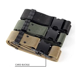 MOLLE cintura multifunzionale cintura esterna tattica intrecciata in Nylon da esterno cintura tattica di sicurezza da combattimento cintura esterna BDU