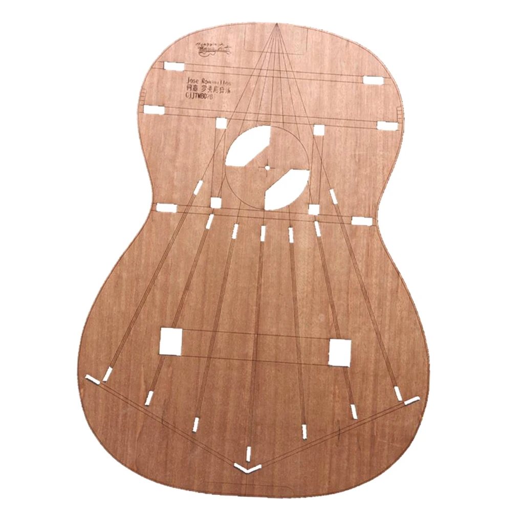 Modello di Layout del corpo della chitarra fai-da-te modelli di costruzione di chitarra Premium per chitarre classiche