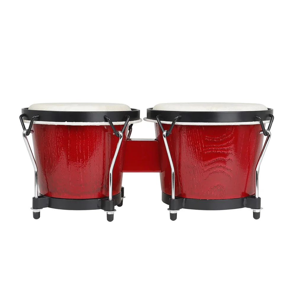 Holz Afrikanische Bongo Trommel Klaren Klang Percussion Instrument Starke Ziegenleder Tamburin Rhythmus Spielzeug Musik Geschenke Können Tuning