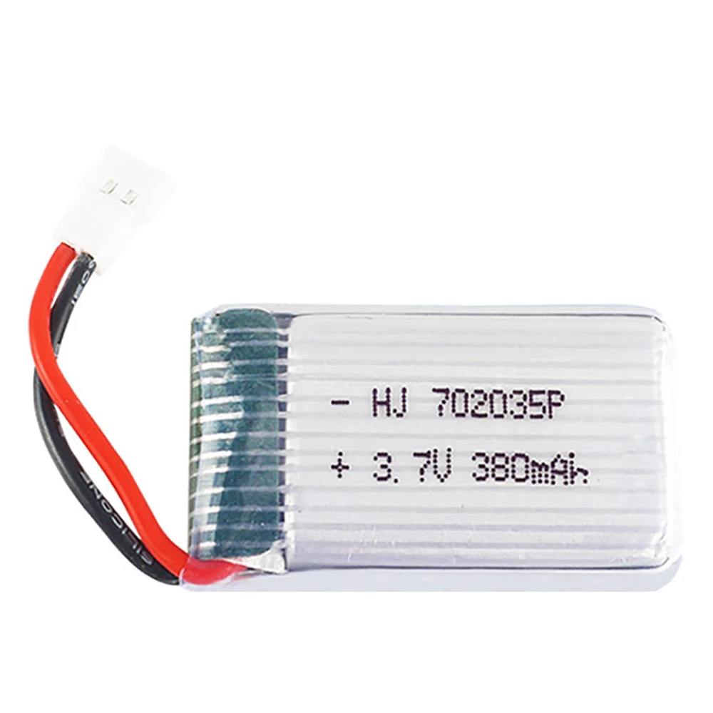 3.7V 380Mah 702035 Lipo แบตเตอรี่แบบชาร์จได้พร้อม Charger สำหรับ Hubsan X4 H107 H107L H107D JD385 JD388อะไหล่เครื่องบิน RC