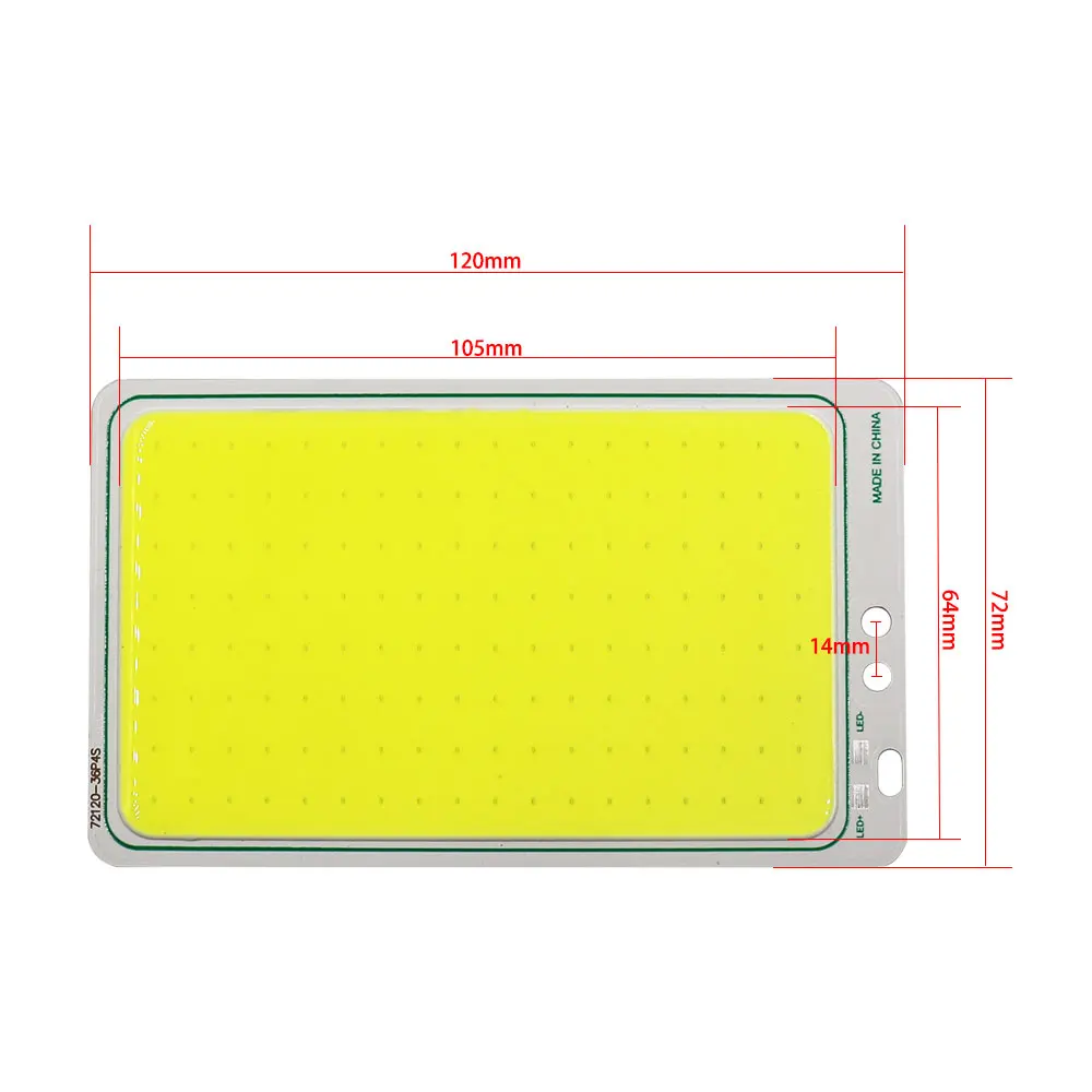 Remote Control Dimmable Double Color LED Light Panel COB Lamp 12V Cold Warm Bicolor with Dimmer for Auto Car Lighting DC12V Bulb