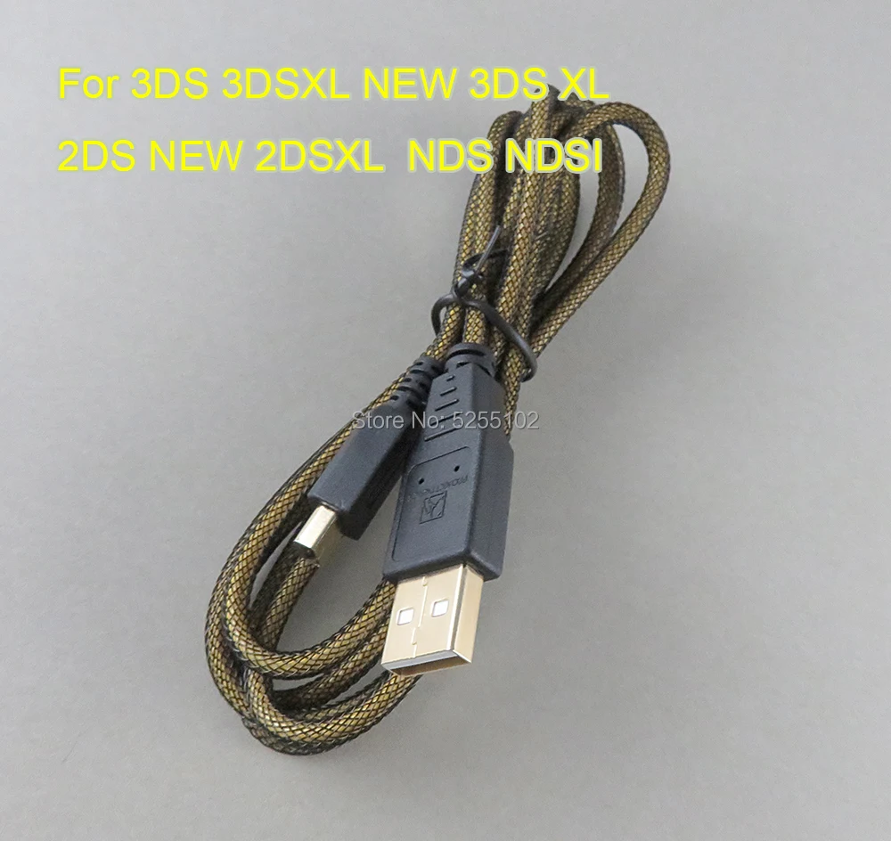 2pcs/lot USB Charger Cable Charging Data SYNC Cord Wire for DSi NDSI 3DS XL/LL New 3DSXL/3DSLL Power Line