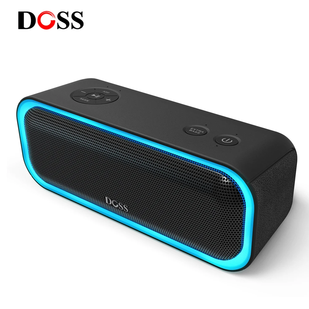 

Беспроводная колонка DOSS Mini TWS SoundBox Pro, портативный стерео динамик с поддержкой Bluetooth и защитой IPX5