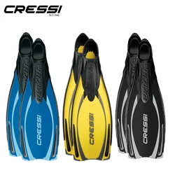 Cressi Reaction Pro Scuba Diving Fins Snorkeling Free Diving Fin Full Foot Long Blade Multi-Usage Fin Flipper for Adults