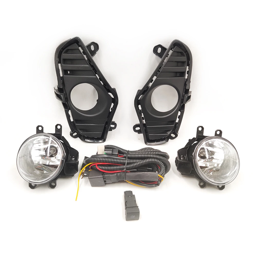 Fog Lights LED Fog Light Headlight For Toyota RAV4 RAV 4 XA50 2019 2020 2021 Halogen Fog Lamp Cover Grille Bezel Frame