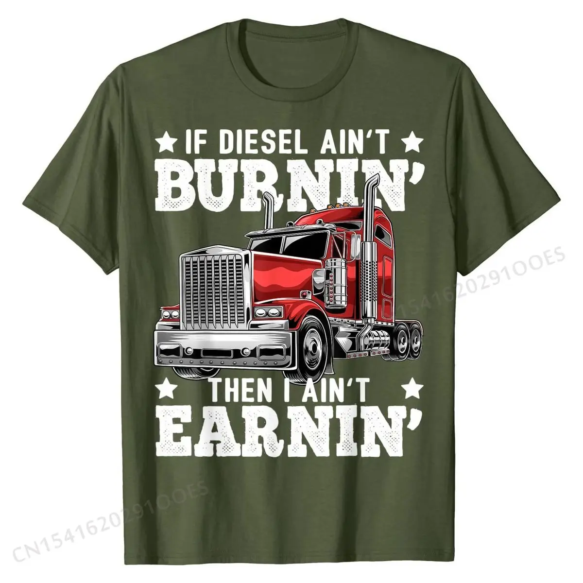 Funny  Trucker Big Rig Semi-Trailer Truck Driver Gift T-Shirt Cotton Young Tops Shirts Casual Tshirts Cool Family