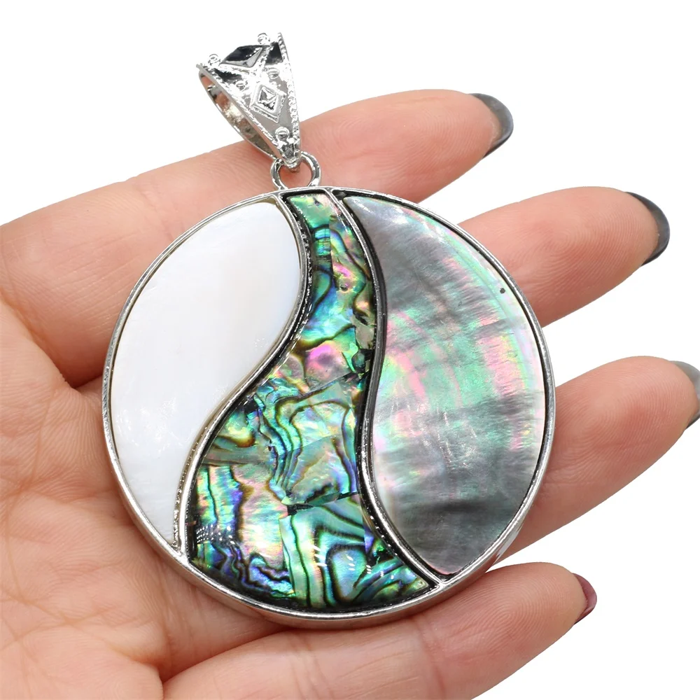 Natural Abalone Shell Pendant Mix-Color Mother of Pearl Exquisite charms For jewelry making DIY Necklace accessories