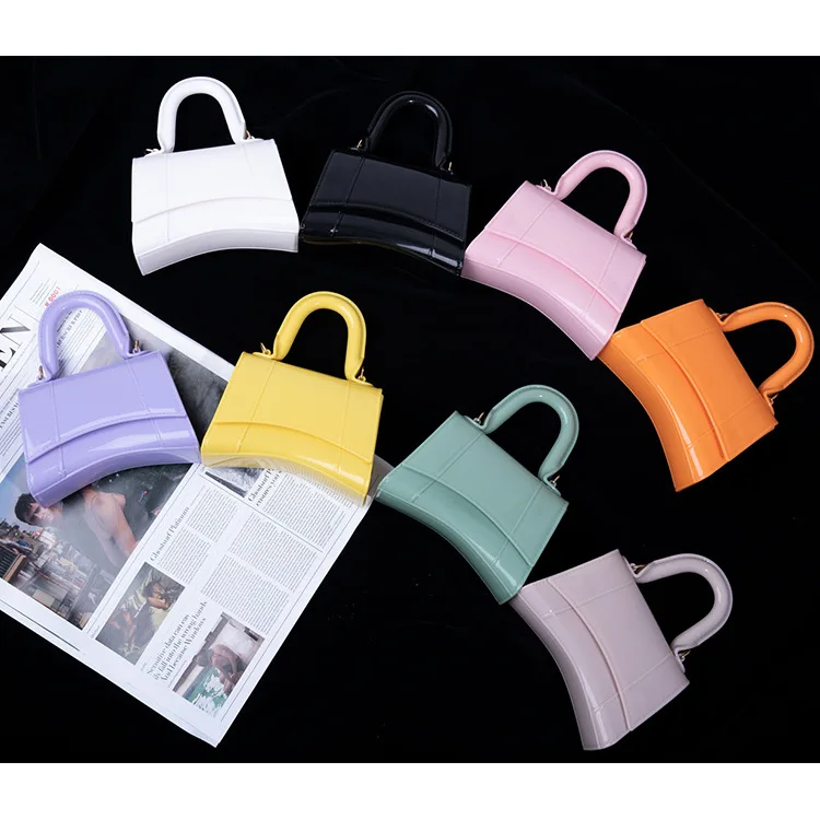 Fashion Mini Jelly Bags for Women Designer Candy Handbags Luxury Clear Pvc Shouder Crossbody Bag Cute Female Small Purses 2021