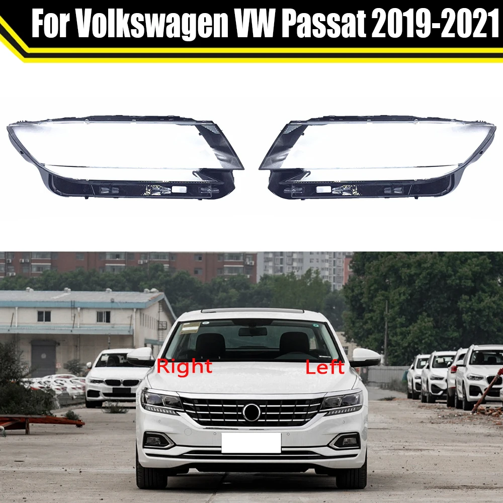 

Auto Light Caps For Volkswagen VW Passat 2019 2020 2021 ​Car Headlight Cover Transparent Lampshade Lamp Case Glass Lens Shell