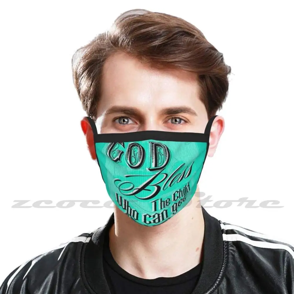 Maschera da uomo filtro lavabile fai-da-te Pm2.5 bocca tendenza preventivo esclusivo tatuaggio personalizzato scrittura Hisandherink