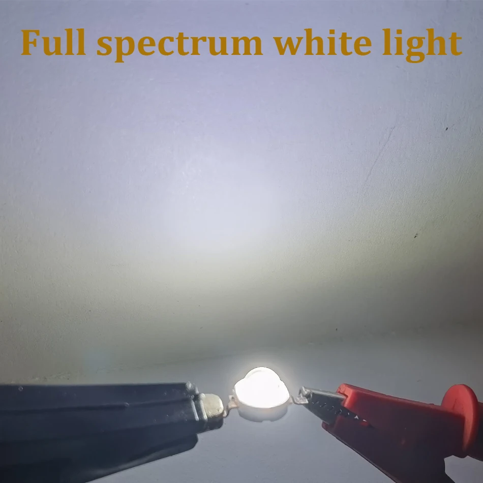 1W 3W Full spectrum white 3.2-3.6v 350mA,700mA LED Grow Light Diodes For DIY Plant Grow LED , 20mm PCB star 10PCS/lot