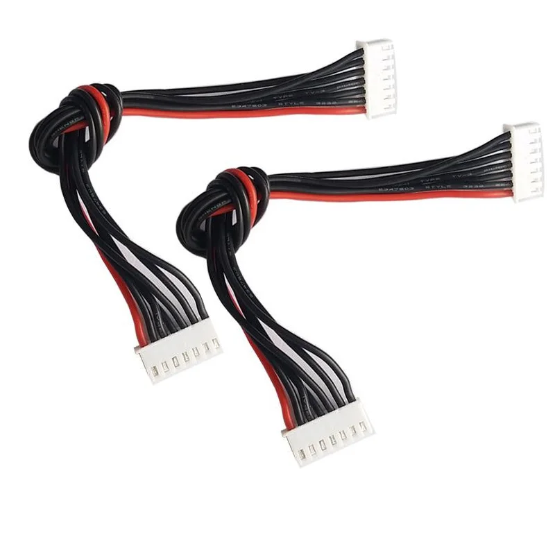 50pcs/lot  10cm 22AWG Lipo Balance Wire Extension Charged Cable Lead Cord 6S1P for RC Battery charger