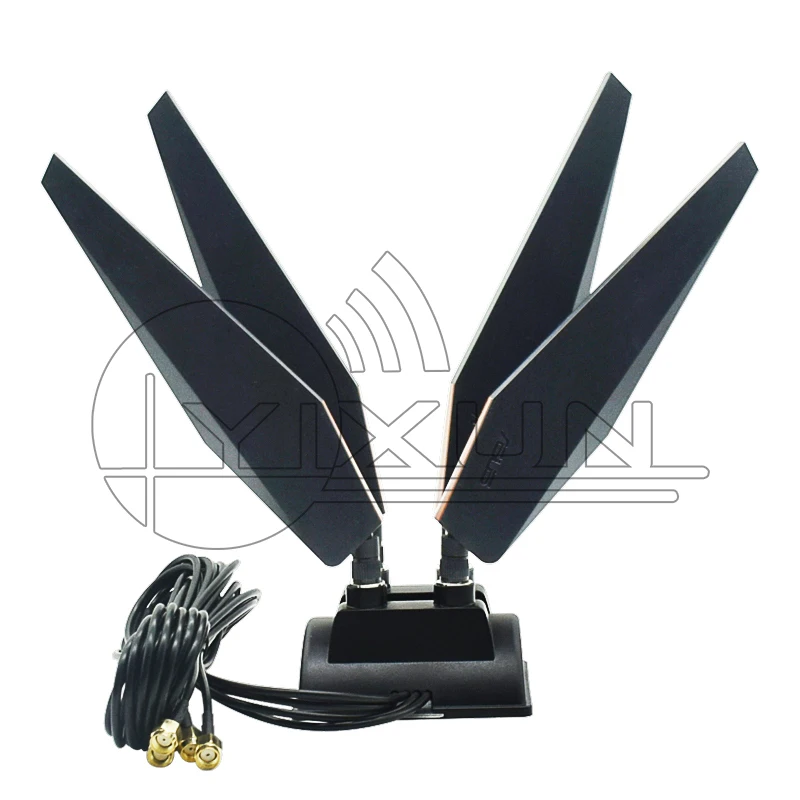 Imagem -06 - Wifi Antena Magnetis Ventosa Base para 2.4g 5.8g Dual Band Asus Router Gt-ac5300 Rt-ac5300 Ax11000 Rt-ac88u Ac68u Rt-ac86u