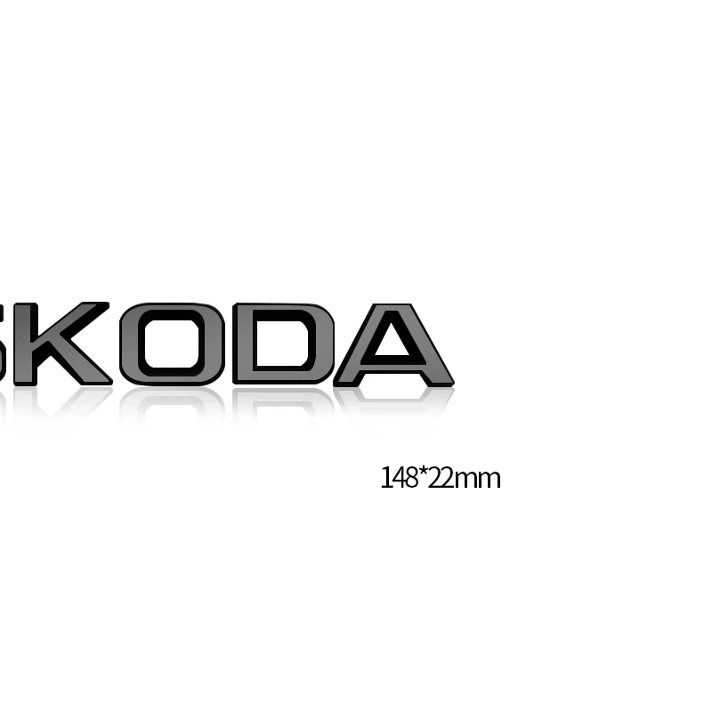 Bright Black Metal car Rear trunk Decals Emblem badge sticker For Skod 4x4 Yeti Octavia Superb Fabia Kamiq Karoq Kodiaq Rapid