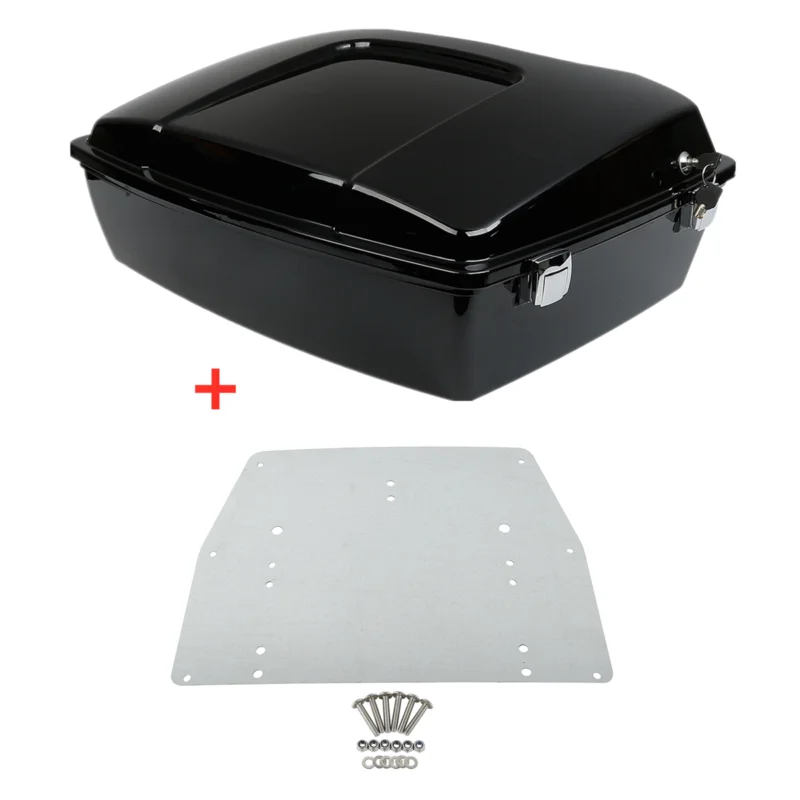 

Motorcycle 10.7" Chopped Pack Trunk Plate For Harley Tour Pak Touring Road King Street Glide Road Glide 1997-2013