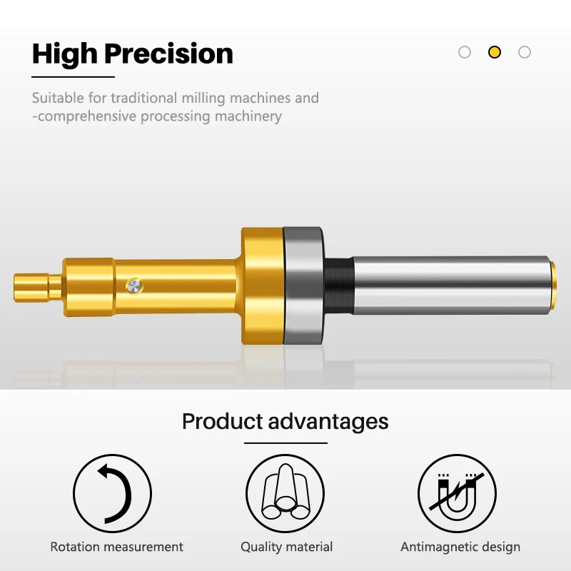 XCAN 10mm Mechanical Edge Finder for Milling Lathe Machine Touch Point Sensor CNC Machine Milling Tool Measurement Tool